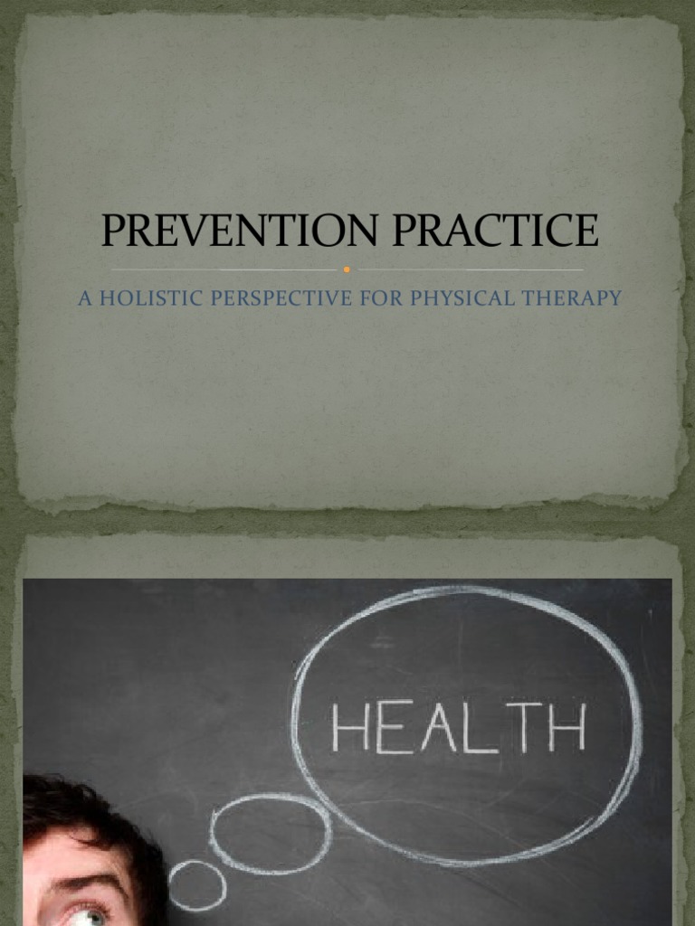 Holistic Approach to Primary Prevention | PDF | Quality Of Life ...