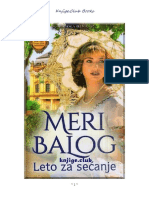 Mary Balogh - 2. Leto Za Sećanje PDF