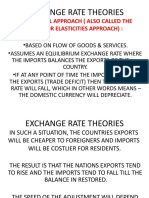 Exchange Rate Theories: Traditional Approach (Also Called The Trade or Elasticities Approach)