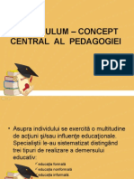 Prezentare - Curriculum - Concept Central Al Pedagogiei