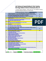 Certficate of Faculty Training and Capacity Building for Online Teaching