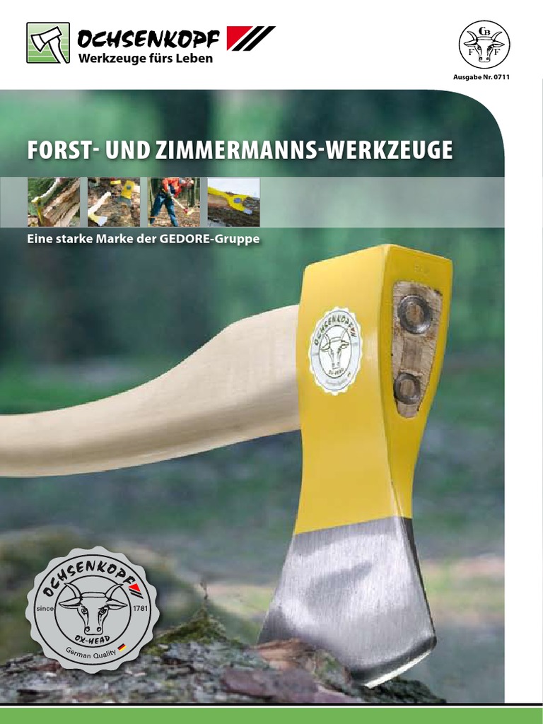 OCHSENKOPF - Forst - Und - Zimmermanns - Werkzeuge | PDF