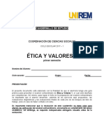 ÉTICA Y VALORES 1 - CUADERNILLO