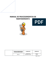 Manual Procedimientos Del Mantenimiento