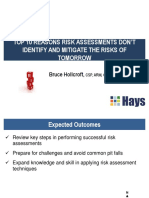 Top 10 Reasons Risk Assessments Don't Work