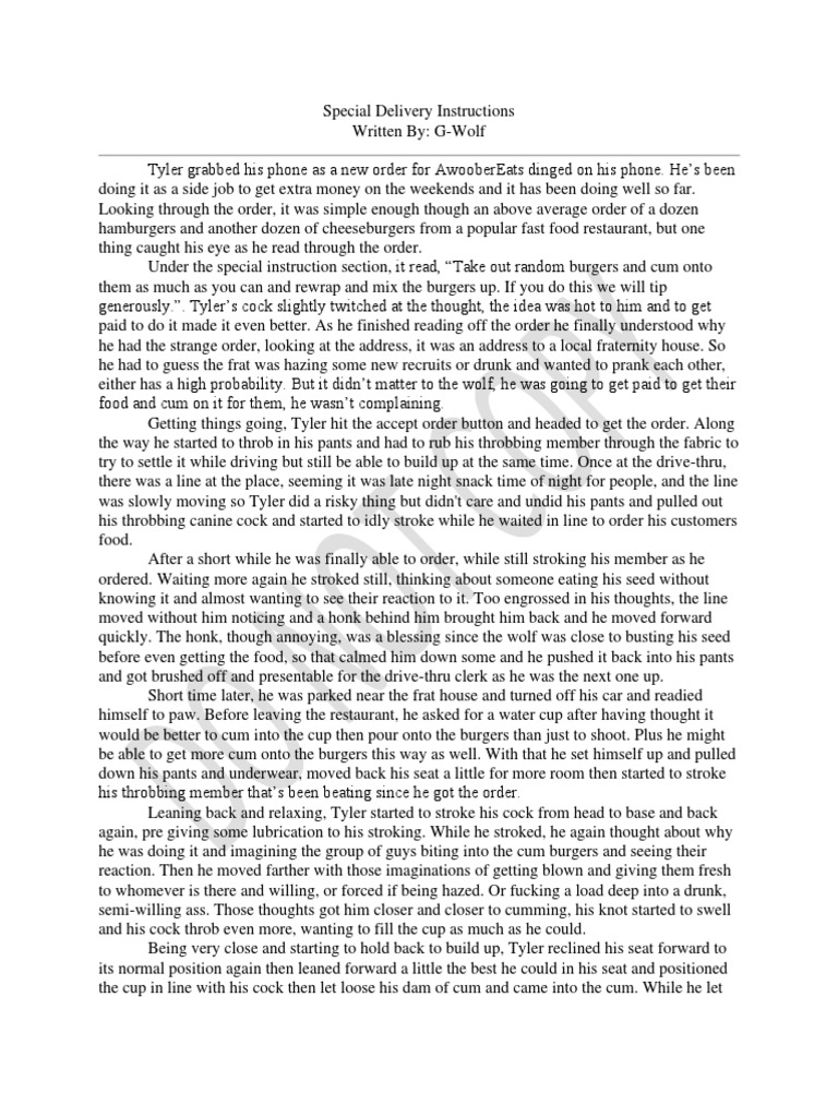 Special Delivery Instructions | PDF | Foods
