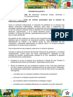 SENA Foro Argumentar Objetivamente Los Criterios Presentados para La Solución de Problemas