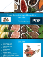 Spice Industries and Logistics in India: - Vishwas Jagadeeswarachar
