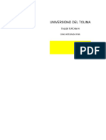 Universidad Del Tolima: Taller Tutoria 4