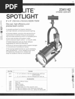 Strand Century Lighting 2341-2342 6x6-Inch Lekolite Ellipsoidal Spotlight Spec Sheet 6-77