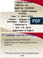 Language Learning Strategies - Frank Calberg Services PDF