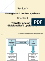 Section 3 Management Control Systems Transfer Pricing For: Divisionalised Operations