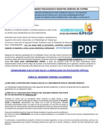 Documento Orientador Metodologia de Trabajo Virtual II Periodo PDF