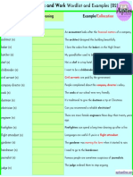 Aptis Vocabulary Jobs and Work Wordlist and Examples Short PDF