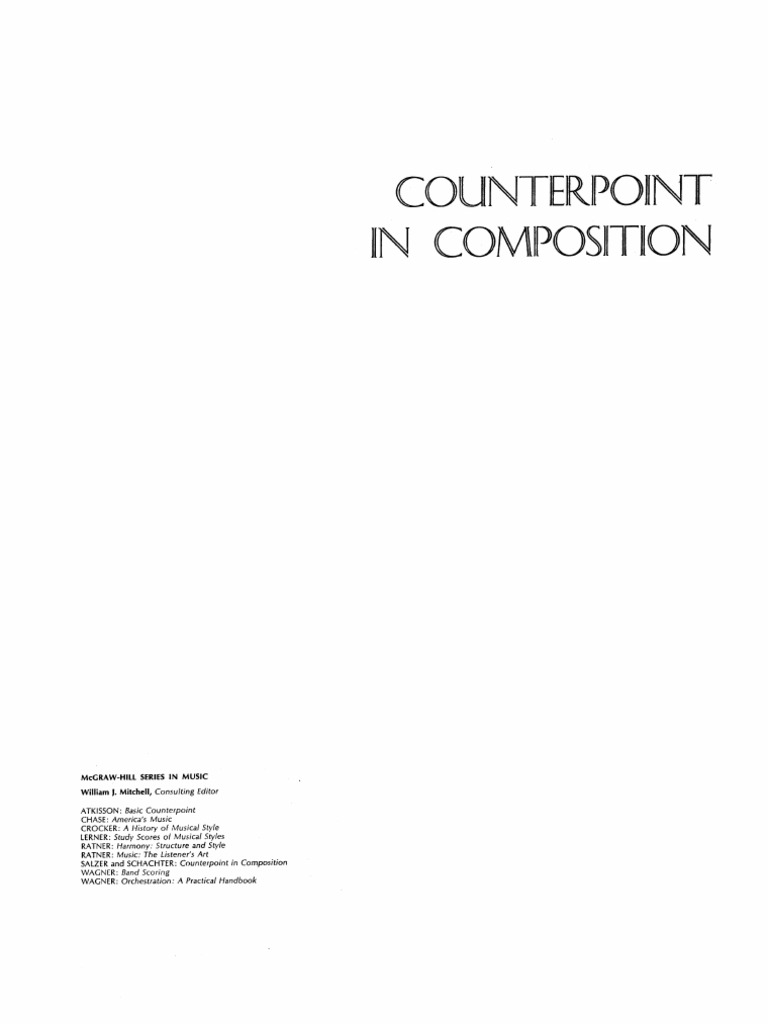 Counterpoint in Composition PDF | PDF
