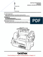 Brother MD-6020, - 6120 AC Servomotor Instruction Manual PDF