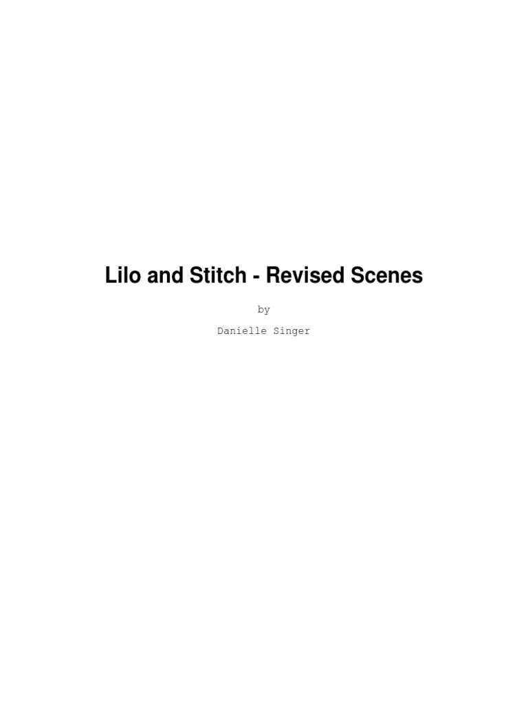 Chris Sanders Lilo Stitch 2 Script Sneak Peek Inside Exclusive - 372kjnm
