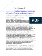 Cooperación e Interpol. Por Fernando M. Fernandez