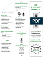 BCSP Self-Assessment Examinations: Features Board of Certified Safety Professionals