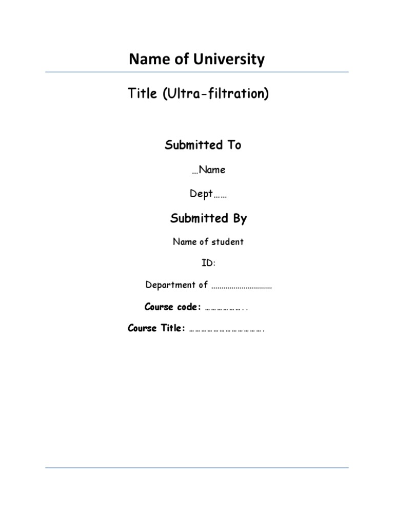 Sample Copy - Assignment | PDF | Membrane | Environmental Issues With Water