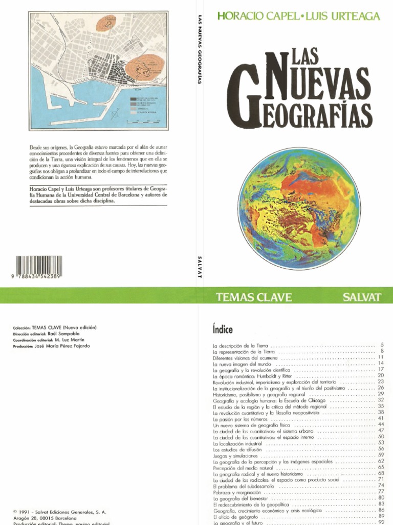 Horacio Capel y Luis Urteaga - Las Nuevas Geografías | PDF