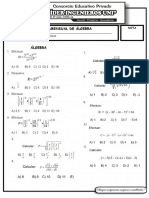 Examen Mensual de Algebra