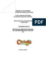 Anteproyecto Citricos S A