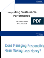 Reporting Sustainable Performance