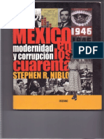 Modernidad y corrupción México, Niblo Historia de México 