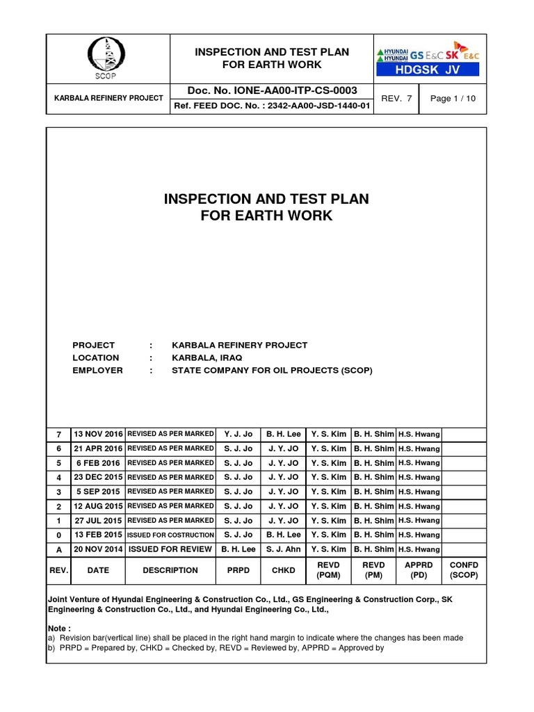 Karbala Refinery Earth Work Plan | PDF | Specification (Technical ...