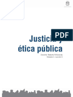 Módulo 1 - Lección 5 - Lectura 1 - Justicia y Ética Pública