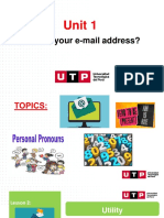 Unit 1: What S Your E-Mail Address?