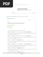 First and Second Conditionals: English Grammar Checker