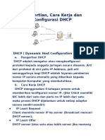 DHCP Pengertian, Cara Kerja dan Konfigurasi