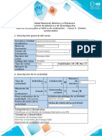 Guía de actividades y rúbrica de evaluación – Tarea 5 - Diseño protocolario
