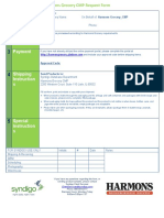Harmons Grocery CMP Request Form