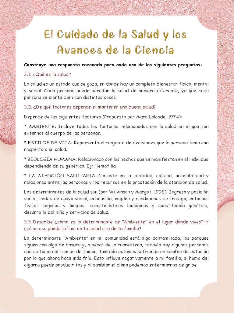 Cuidado de la Salud: Factores y Hábitos | PDF | Vida | Salud y bienestar