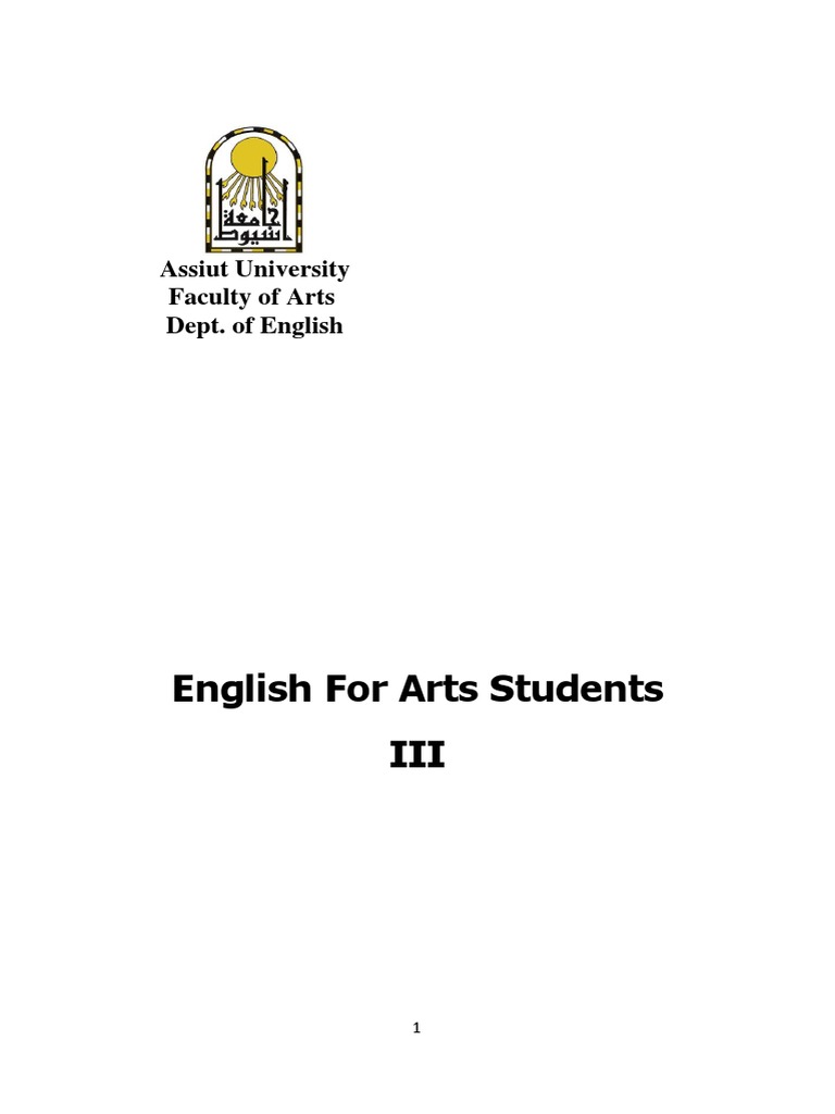 English Language For Faculty of Arts Third Year | PDF | Part Of Speech |  Question