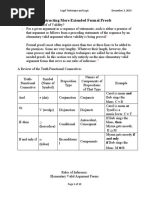 Constructing More Extended Formal Proofs: - For A Given Argument As A Sequence of Statements, Each Is Either A Premise of
