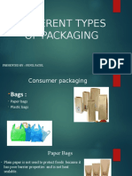 Different Types of Packaging: Presented By:-Fenil Patel