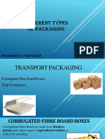 Different Types of Packaging: Presented By:-Tanvi Patel