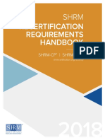 Recertification Requirements Handbook: SHRM-CP - SHRM-SCP