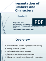 Representation of Numbers and Characters: Chapter-2