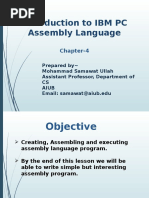 Introduction To IBM PC Assembly Language: Chapter-4