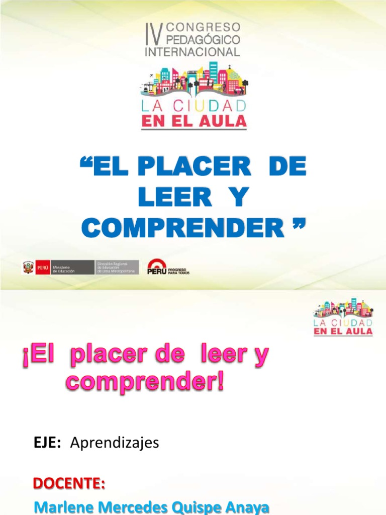 Placer y Comprensión en la Lectura | PDF | Comprensión lectora | Cognición