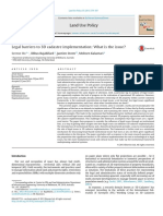 Legal Barriers To 3D Cadastre Implementation: What Is The Issue?