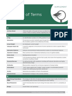 Nutrition Supplement Glossary