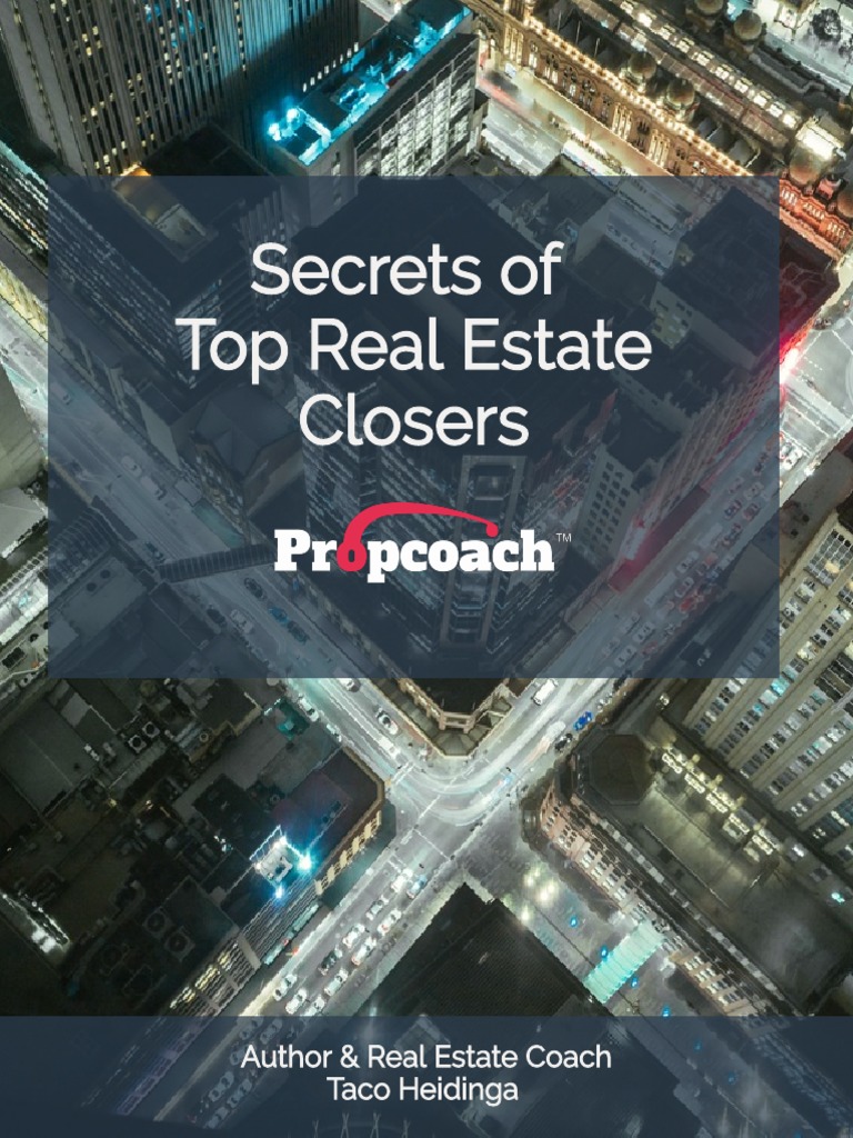 Secrets of Top Real Estate Closers V1 PDF Real Estate Broker