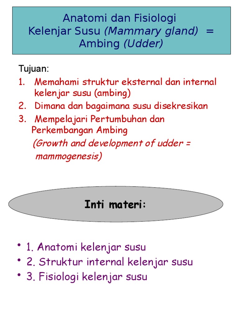 Anatomi dan Fisiologi Kelenjar Susu | PDF | Kesehatan Holistik