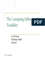 The Corrupting Influence of Variability: Dr. Jeff Hong Ielm Dept, Hkust Fall 2010
